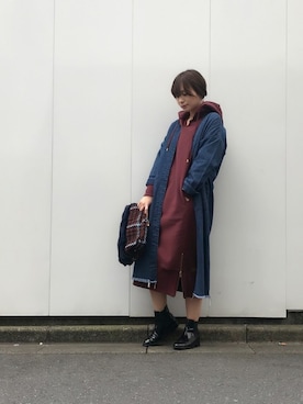 nano・universe press天本さん（レディース・162cm）の秋コーディネート