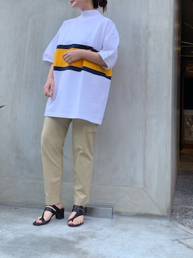 「CHEMBUR（チェンバー）のアイテム」を使った、nano・universe press天本さん（レディース・162cm）の春コーディネート