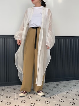 「PERSON'S（パーソンズ）のアイテム」を使った、nano・universe press天本さん（レディース・162cm）の春コーディネート