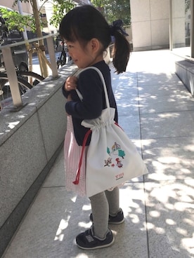 「赤ずきんちゃん」｜yuichanさん（キッズ・80cm）の春コーディネート