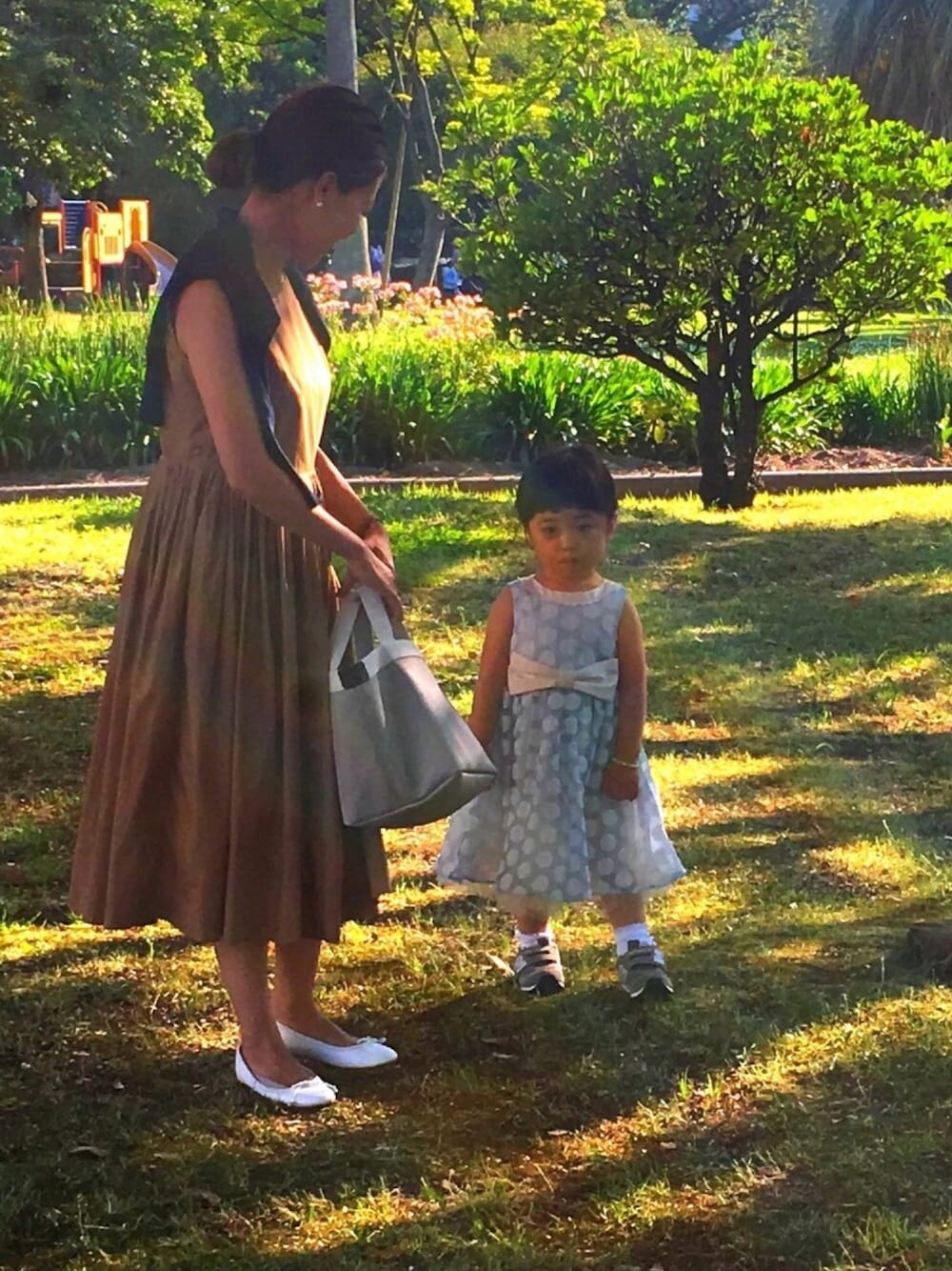 「kids、夏コーデ、リンクコーデ、親子コーデ、ワンピース」｜「組曲のアイテム（ワンピース、ブルー系）」を使った、yuichanさん（キッズ・80cm）の春コーディネートの1枚目の写真