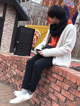 「CONVERSE（コンバース）のCONVERSE コンバース ジャック パーセル / JACK PURCEL（スニーカー）」を使った、kazuyaさん（メンズ・175cm）の冬コーディネート