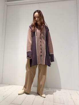 「FEMMENT（ファモン）のアイテム」を使った、小川　亜緒衣さん（レディース・155cm）の春コーディネート