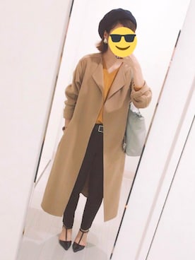 「黒パンツ」｜Skkさん（レディース・156cm）の冬コーディネート