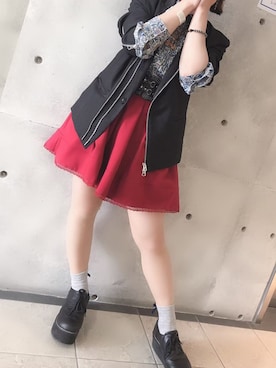 「CIVARIZE（シヴァーライズ）のアイテム（ジャケット/アウター）」を使った、美紅さん（レディース・150cm）の秋コーディネート