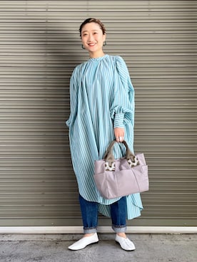 earのとみつかさん（レディース・158cm）の春コーディネート