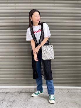 earのとみつかさん（レディース・158cm）の春コーディネート