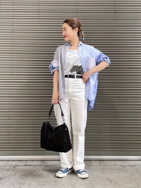 earのとみつかさん（レディース・158cm）の春コーディネート