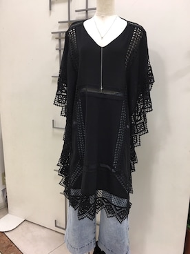 「リゾートスタイル」｜「アイテム（チュニック）」を使った、vivaさん（レディース・160cm）の春コーディネート