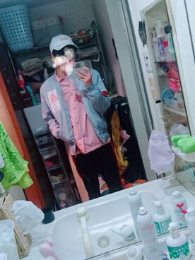 「MARVEL（マーベル）のアイテム（帽子）」を使った、つばささん（メンズ・180cm）の冬コーディネート