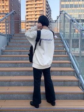 「VIVASTUDIO（ビバスタジオ）のアイテム」を使った、あおさん（レディース・163cm）の冬コーディネート