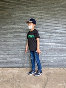 「LOGOS（ロゴス）のアイテム」を使った、momoさん（キッズ・120cm）の春コーディネート