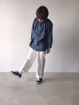 「ichi（イチ）のアイテム」を使った、今里さん（レディース・151cm）の冬コーディネート