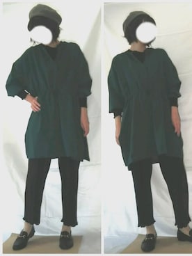 「オタ活」｜「アイテム（ハンチング/ベレー帽）」を使った、memeppさん（レディース・170cm）の秋コーディネート