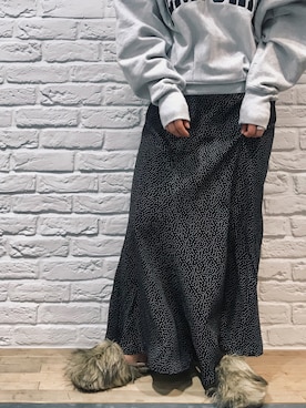 「Hのアイテム（トップス）」を使った、SHIORIさん（レディース・150cm）の冬コーディネート