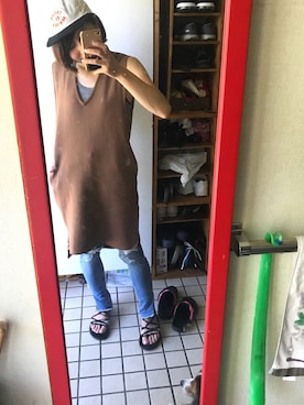 「LEON（レオン）のアイテム」を使った、aki   ohnishiさん（レディース・156cm）の夏コーディネート