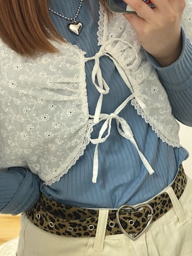 「韓国コーデ」｜「アイテム（その他トップス）」を使った、アヤネさん（レディース・149cm）の秋コーディネート
