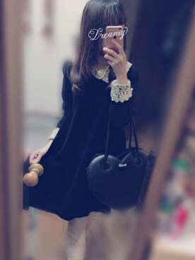 「Grimoire（グリモワール）のアイテム」を使った、mさん（レディース・154cm）の冬コーディネート