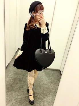 「Grimoire（グリモワール）のアイテム」を使った、mさん（レディース・154cm）の冬コーディネート