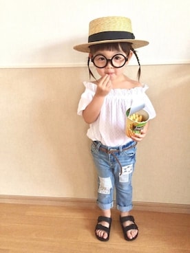 ひー☺︎♡さん（キッズ・90cm）の春コーディネート