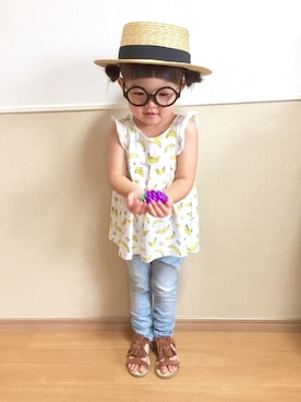 ひー☺︎♡さん（キッズ・100cm）の夏コーディネート