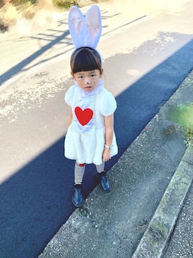 「GLOBAL WORK（グローバルワーク）のアイテム（タイツ/ストッキング）」を使った、ひー☺︎♡さん（キッズ・100cm）の秋コーディネート