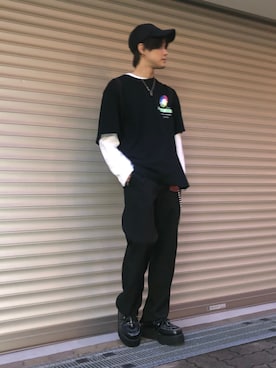 山本海外さん(メンズ・168cm)の秋コーディネート