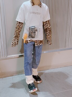 「KIRSH（キルシー）のアイテム」を使った、山本海外さん（メンズ・168cm）の秋コーディネート