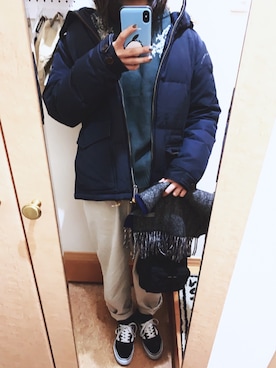 「DOCKERS（ドッカーズ）のアイテム」を使った、スガオさん（レディース・166cm）の秋コーディネート