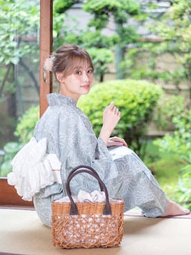 「アイテム（浴衣）」を使った、ゆかた館グレースさん（レディース・160cm）の夏コーディネート