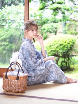 「アイテム（浴衣）」を使った、ゆかた館グレースさん（レディース・160cm）の夏コーディネート