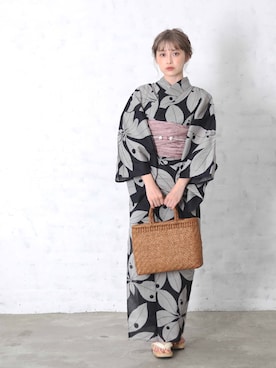 「アイテム（浴衣）」を使った、ゆかた館グレースさん（レディース・160cm）の夏コーディネート