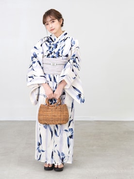 「アイテム（浴衣）」を使った、ゆかた館グレースさん（レディース・160cm）の夏コーディネート