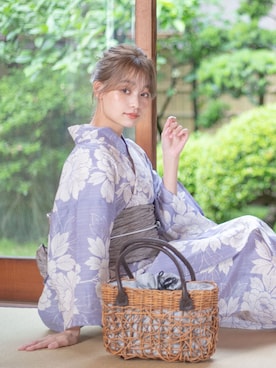 「アイテム（浴衣）」を使った、ゆかた館グレースさん（レディース・160cm）の夏コーディネート