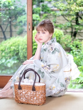「アイテム（浴衣）」を使った、ゆかた館グレースさん（レディース・160cm）の夏コーディネート