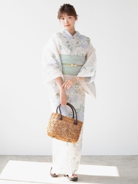 「アイテム（浴衣）」を使った、ゆかた館グレースさん（レディース・160cm）の夏コーディネート