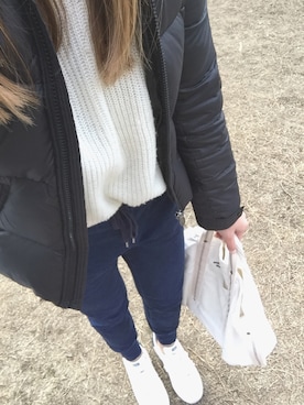 「RNA（アールエヌエー）のアイテム（ダウンジャケット/コート）」を使った、COCO ◡̈さん（レディース・163cm）の冬コーディネート