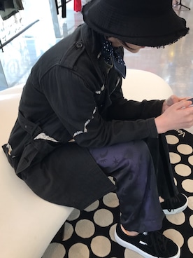 「UNDERCOVER（アンダーカバー）のアイテム（その他アウター）」を使った、19901222さん（レディース・165cm）の春コーディネート