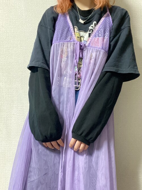 パープル系のアイテムを使った Jouetie の人気ファッションコーディネート Sciaky