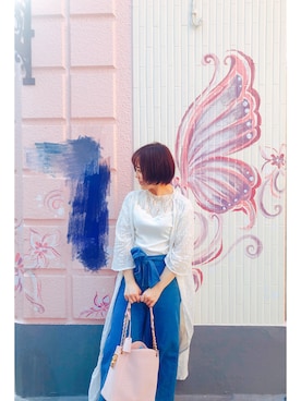 「WILLSELECTION（ウィルセレクション）のアイテム（パンツ）」を使った、ゲンゲンさん（レディース・150cm）の夏コーディネート