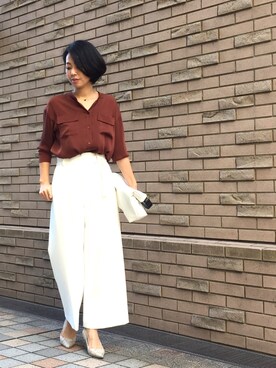 BOSCHスタッフさん（レディース・163cm）の冬コーディネート