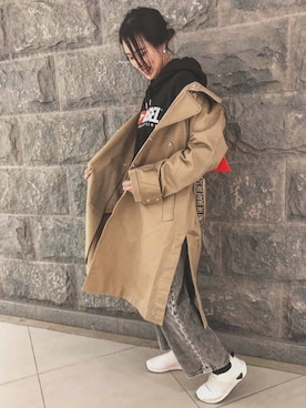 北川 七海 (DIESEL)さん(レディース・166cm)の冬コーディネート