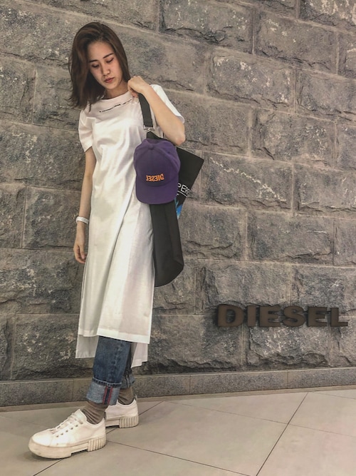 北川 七海 Diesel Diesel ルクア大阪店 Dieselのワンピースを使ったコーディネート Wear 北川 七海 Diesel Diesel ルクア大阪店 Dieselのワンピースを使ったコーディネート Wear