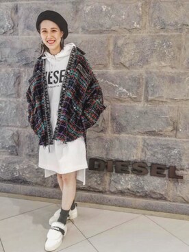 北川 七海 (DIESEL)さん(レディース・166cm)の秋コーディネート