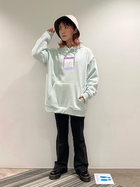 「WILD THINGS（ワイルドシングス）のアイテム（帽子）」を使った、NATSUさん（レディース・155cm）の冬コーディネート