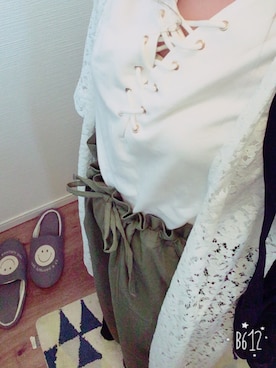 「muse muse（ミューズミューズ）のアイテム」を使った、assmiiiさん（レディース・158cm）の春コーディネート