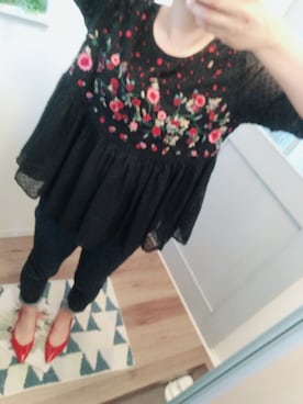 「VENCE（ヴァンス）のアイテム（パンツ）」を使った、assmiiiさん（レディース・158cm）の春コーディネート