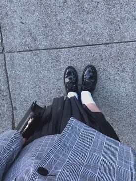 「ALDO（アルド）のアイテム（ローファー）」を使った、Lynnさん（レディース・168cm）の秋コーディネート