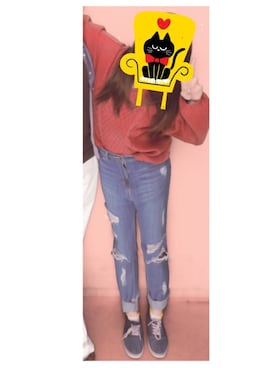 「Honeys（ハニーズ）のアイテム（スリッポン）」を使った、かなさん（レディース・153cm）の秋コーディネート