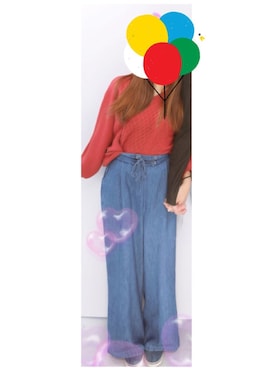 「Honeys（ハニーズ）のアイテム（スリッポン）」を使った、かなさん（レディース・153cm）の春コーディネート